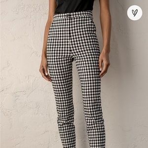 Lulus Gingham High Waisted Trouser Pants XS